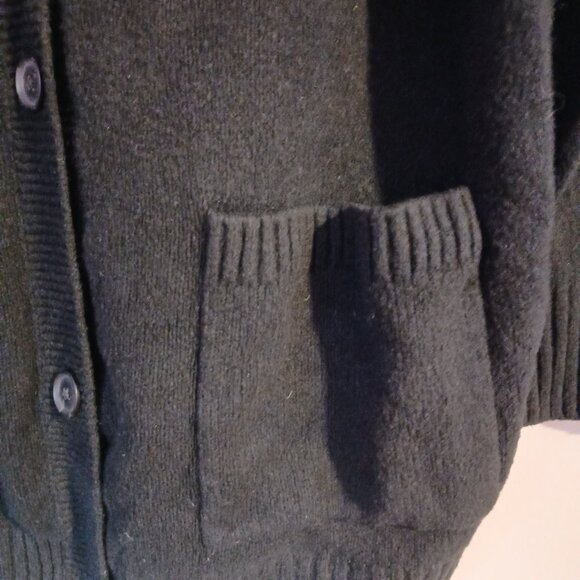 GAP Women's Long Black Cardigan Size Large - Picture 3 of 9